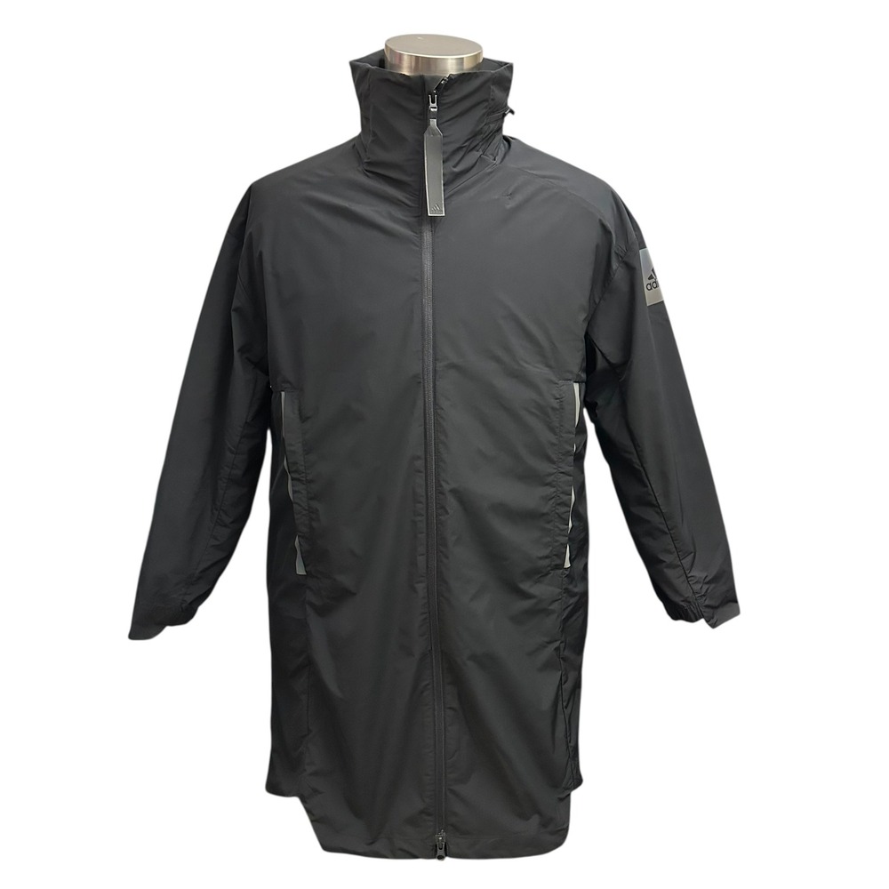 adidas Black Long Trench Coat